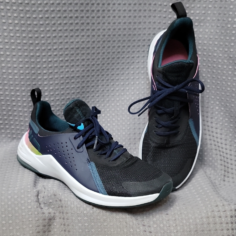 Nike Air Max Black Rainbow Sunset Running Workout Active Women Sneakers Size 9